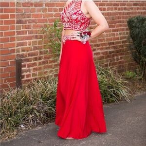 Alyce Paris Designs 2 piece Red formal NWT